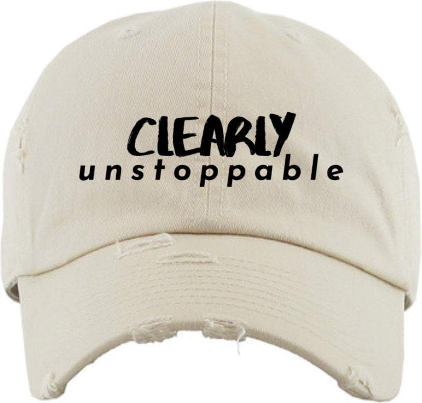 CLEARLY unstoppable Vintage Dad Hat